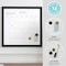 Martha Stewart Everette 18in. x 18in. Magnetic Calendar Dry Erase Board w/Blk Frame, w/Dry Erase Mrkr and 2 Mgnts BR-PM-MWP-4545-BK-MS - alternate 9